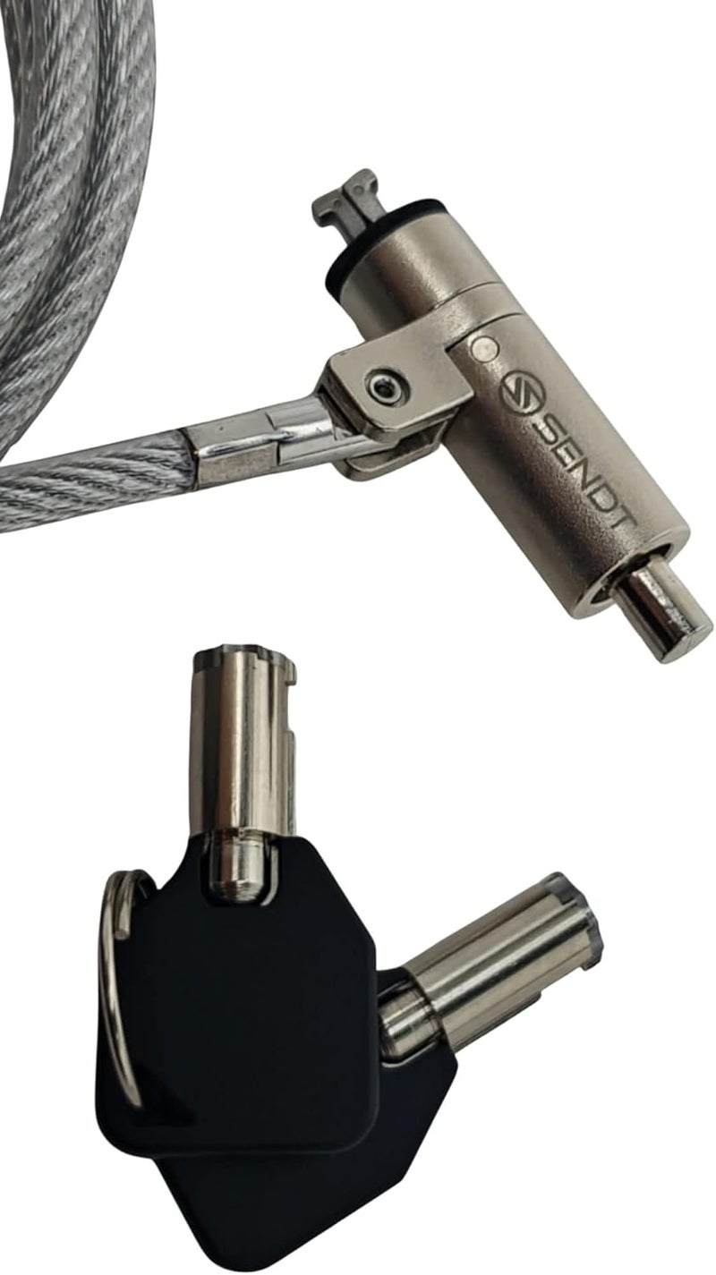 Sendt 10 Pack Silver Notebook/Laptop Keyed Lock for Nano Security Slots with Master Key - Image 2